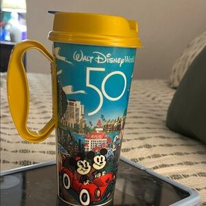 Disney World 50th Anniversary Mug - Yellow and Blue